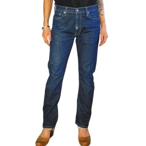 Levi's 513 Blue HiRise Straight Leg Jeans 32x30